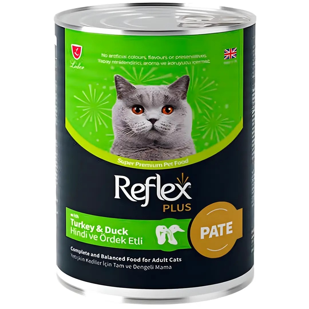 Reflex Plus Kedi Konservesi Pate Hindi ve Ördek 400 Gr